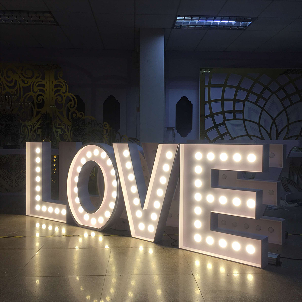 Light Up Letters Marquee - Hot Sales Support Oem Outdoor Waterproof