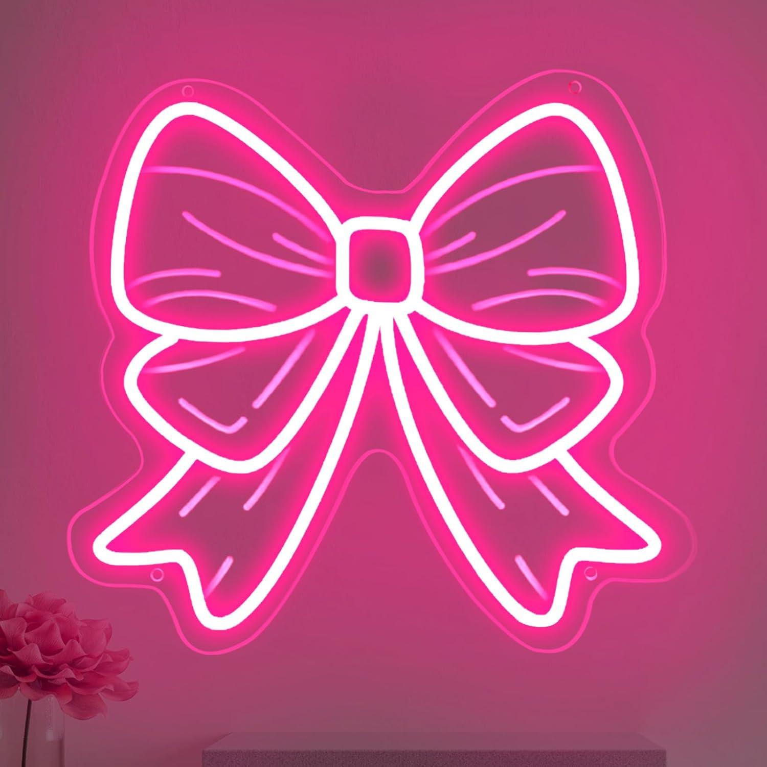 Lighting Decor In Room - Bow Neon Signs USB Dimmable LED