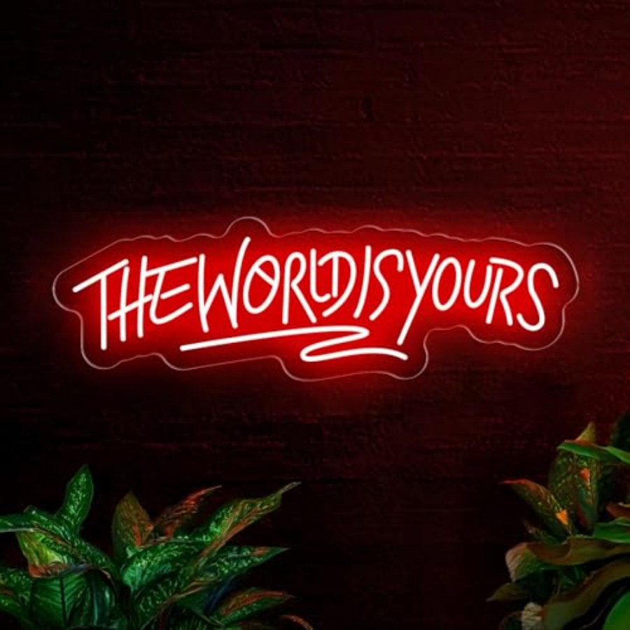 Lighting Decoration Wedding - The World Is Yours Neon Sign