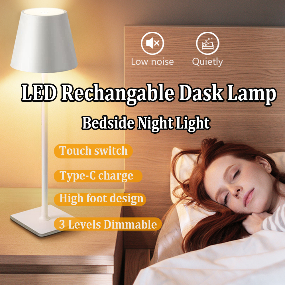 Lighting Decor In Room - LED Rechargeable Desk Light Wireless Table