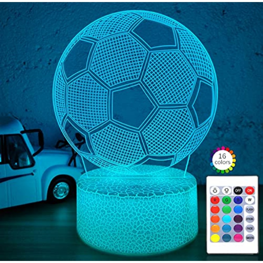 Decor Lighting & Decor Fires - Soccer Gifts Night Light for,3D Illusion