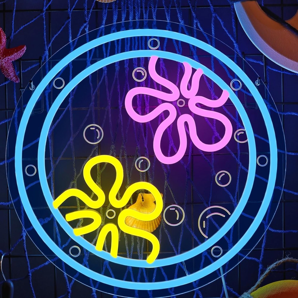 Anemone Neon Sign LED USB Dimm – Outdoor Lighting Decor Ideas recenzja i cena