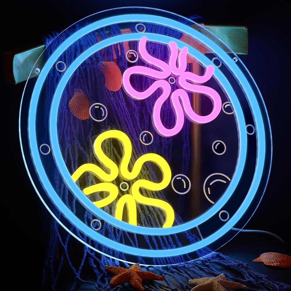 Anemone Neon Sign LED USB Dimm – Outdoor Lighting Decor Ideas recenzja i cena