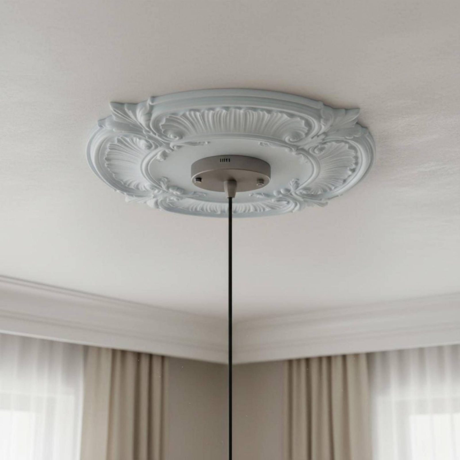 Round PU Ceiling Medallion Scr – Decor Lighting & Decor Fires recenzja i cena