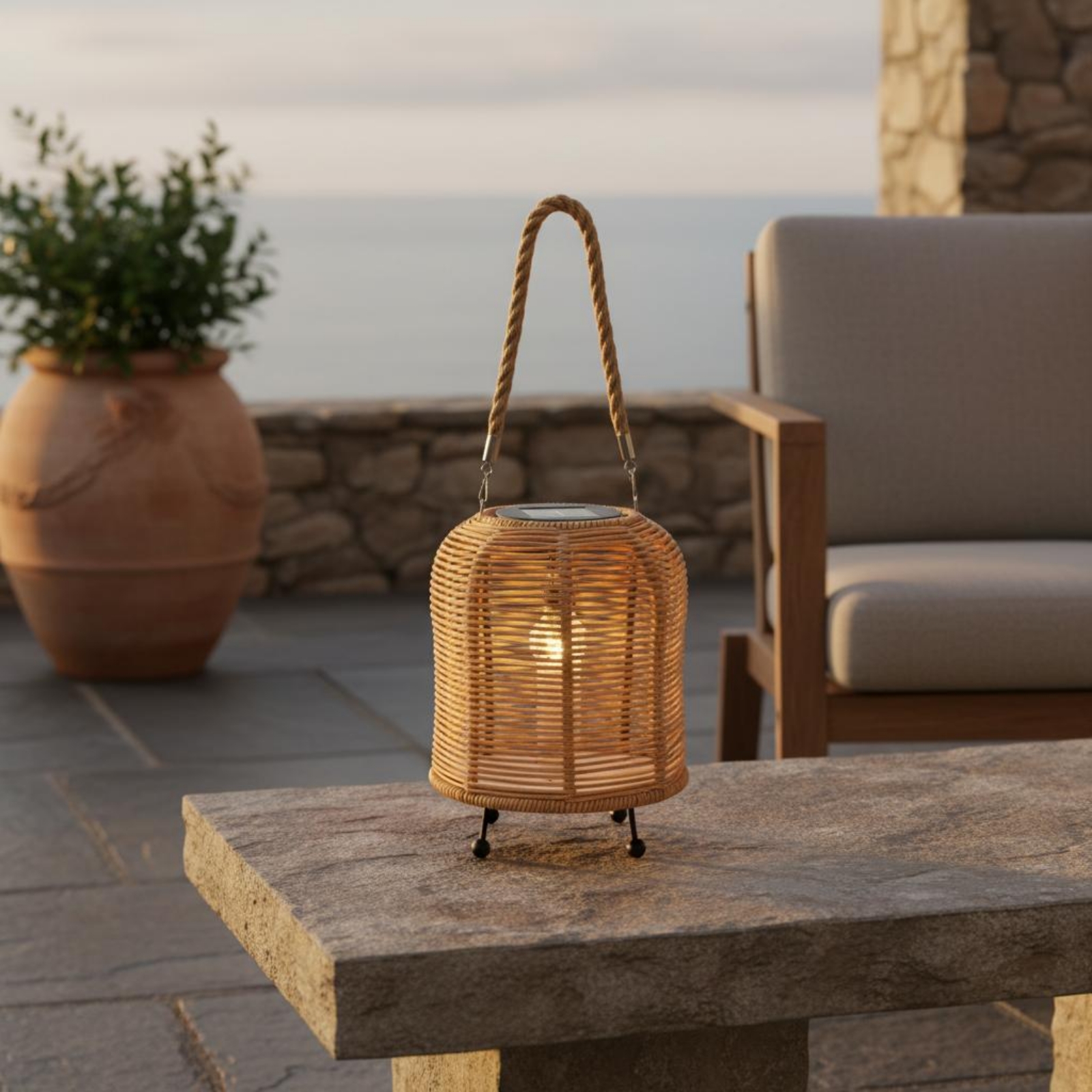 Handwoven Solar Lantern Braide – Lighting Decoration Outdoor recenzja i cena