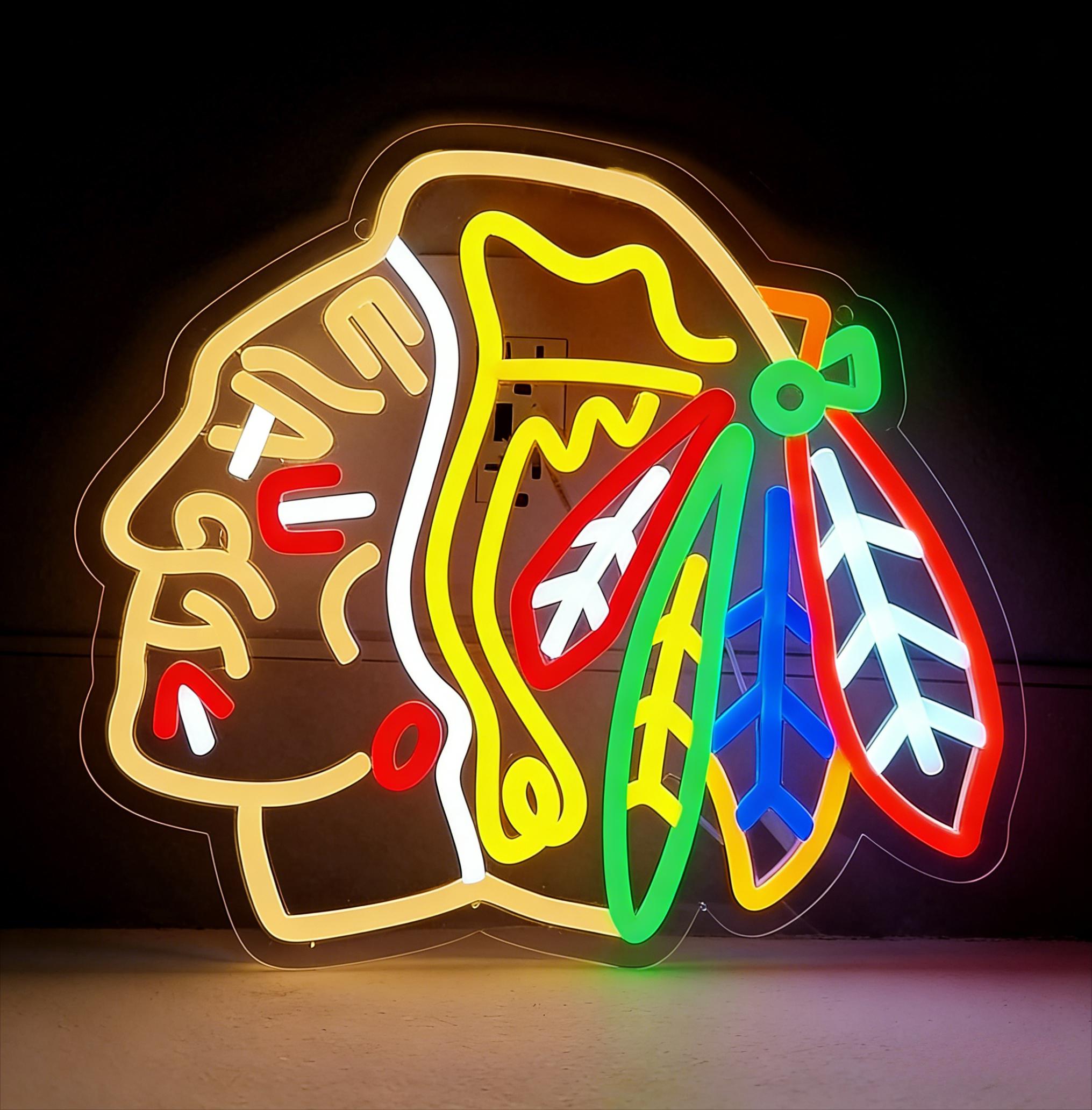 Ice Hockey Neon Signs USB Dimm – Lighting Decor In Room recenzja i cena