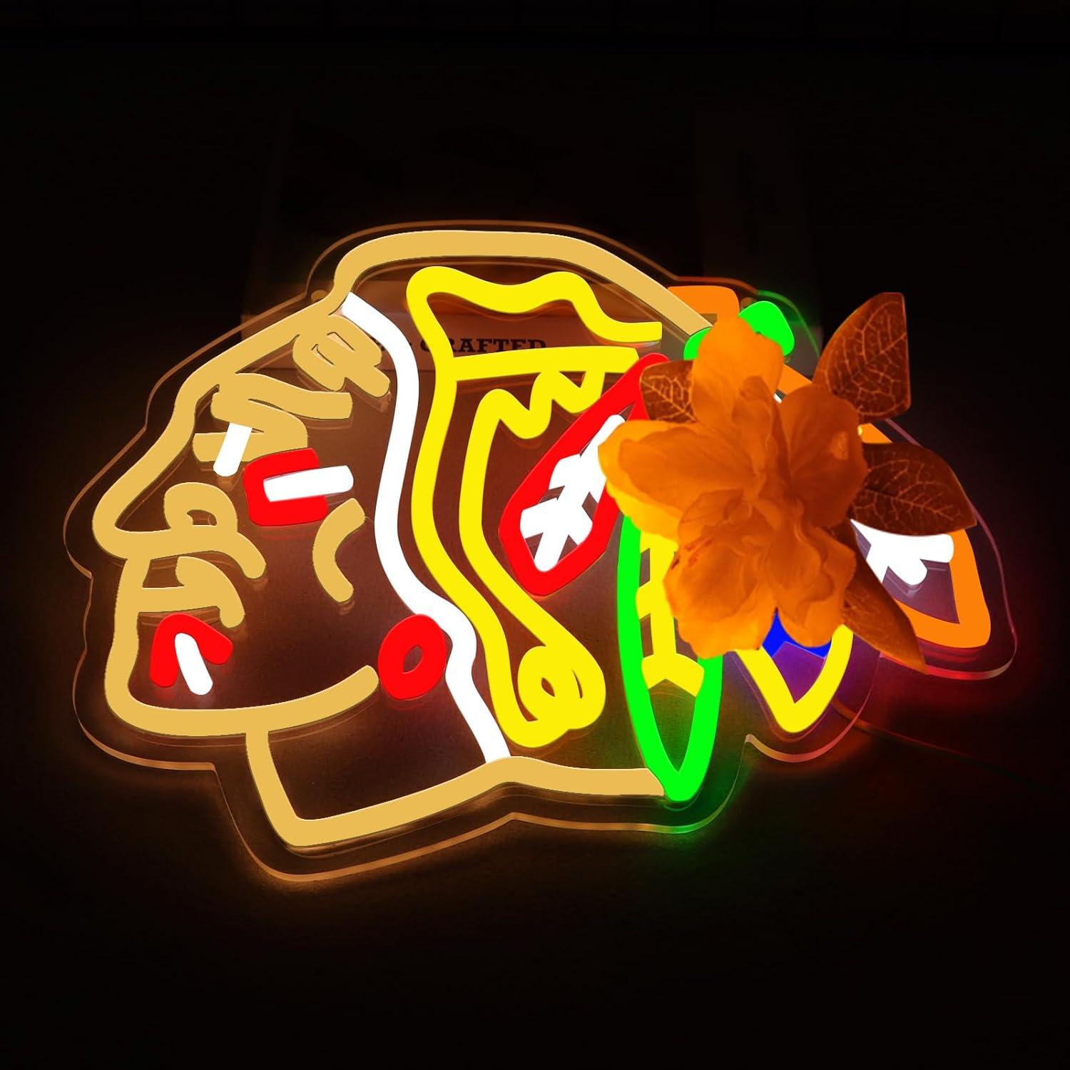 Ice Hockey Neon Signs USB Dimm – Lighting Decor In Room recenzja i cena