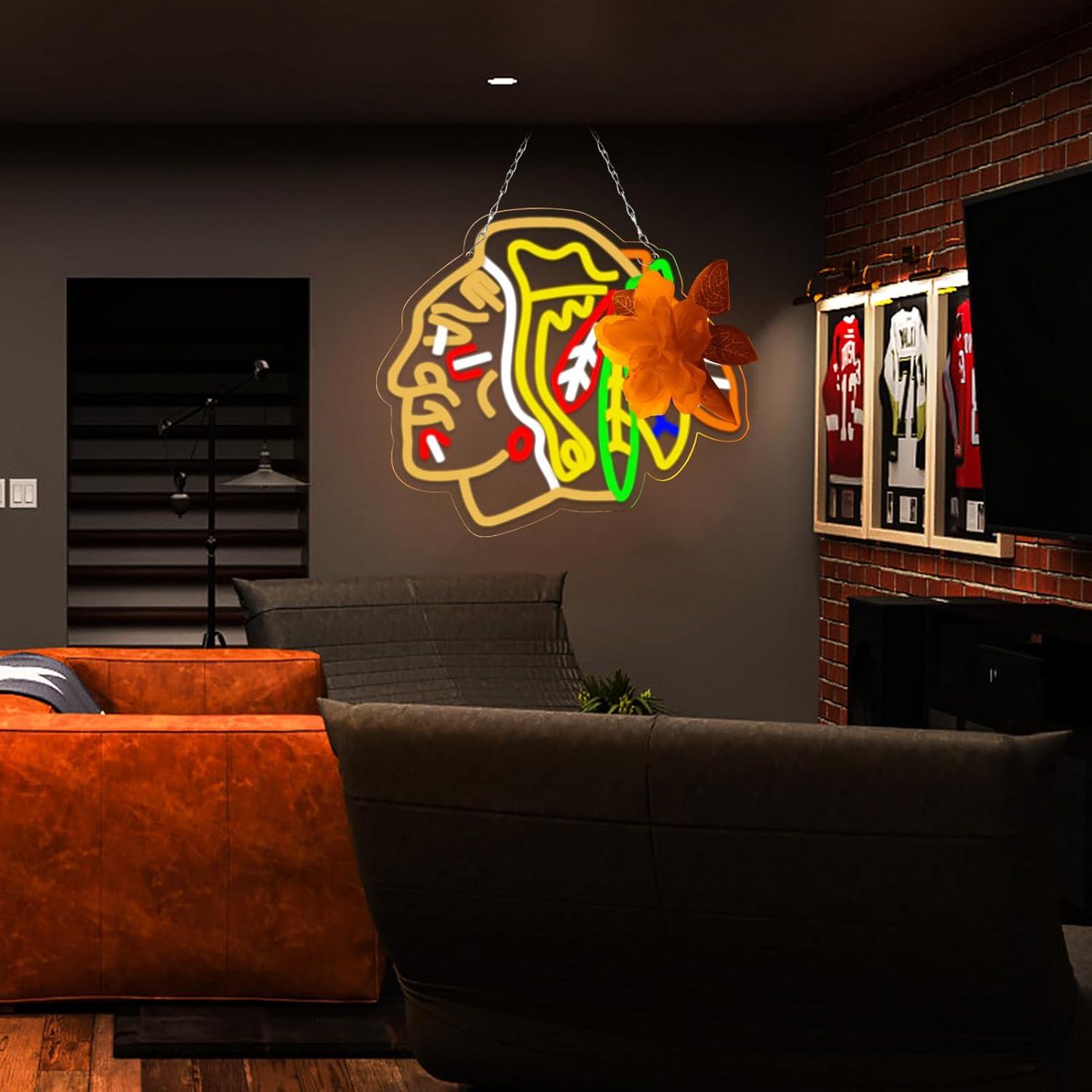 Ice Hockey Neon Signs USB Dimm – Lighting Decor In Room recenzja i cena