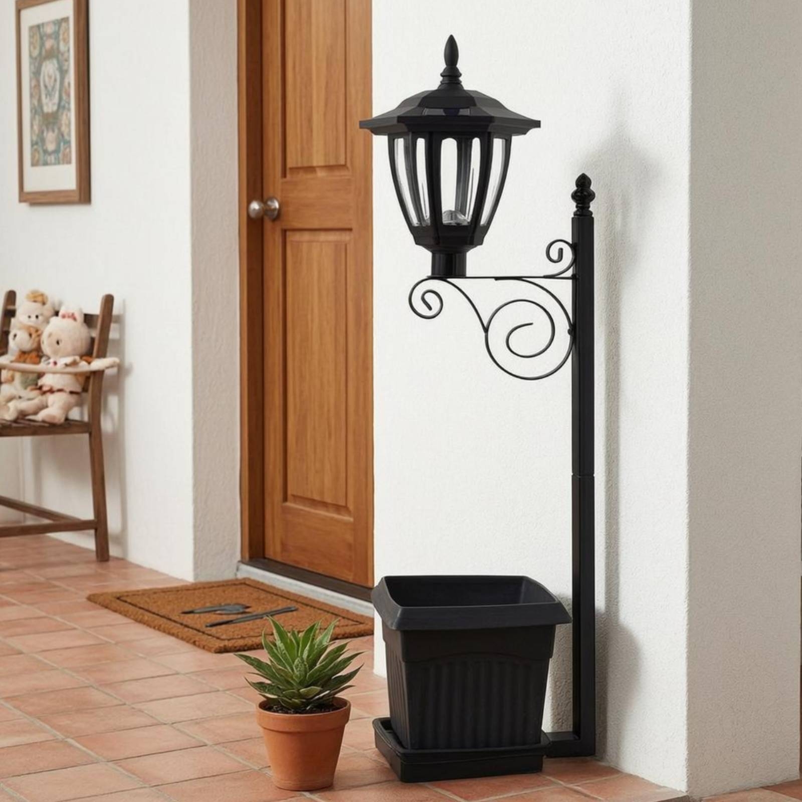 Solar Flower Pot Light Wrought – Lighting Decoration Outdoor recenzja i cena