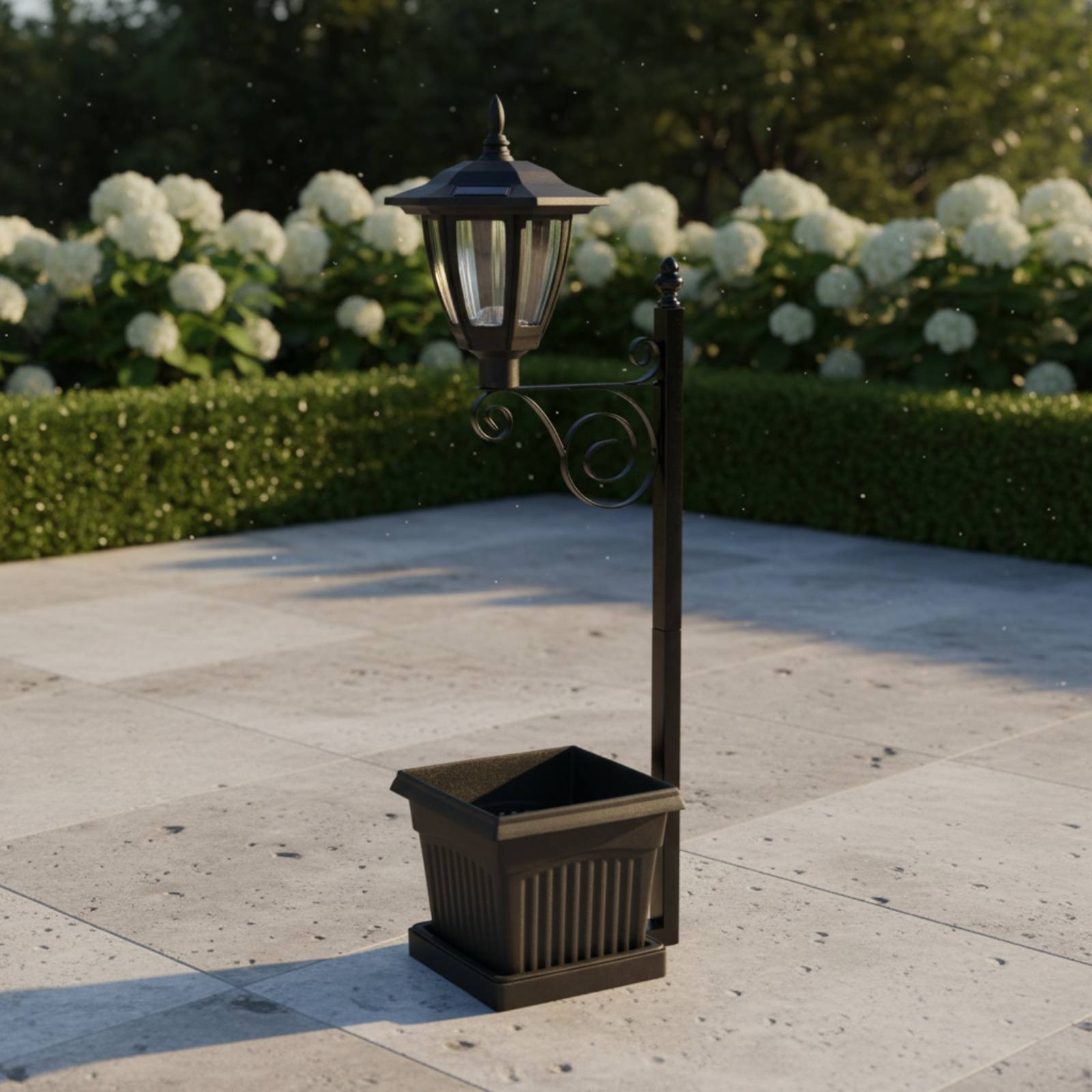 Solar Flower Pot Light Wrought – Lighting Decoration Outdoor recenzja i cena