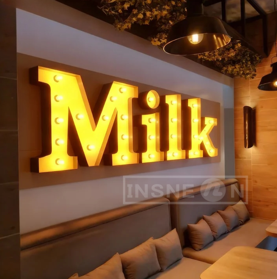 Custom Metal Vintage Light Bul – Light Up Letters Marquee recenzja i cena