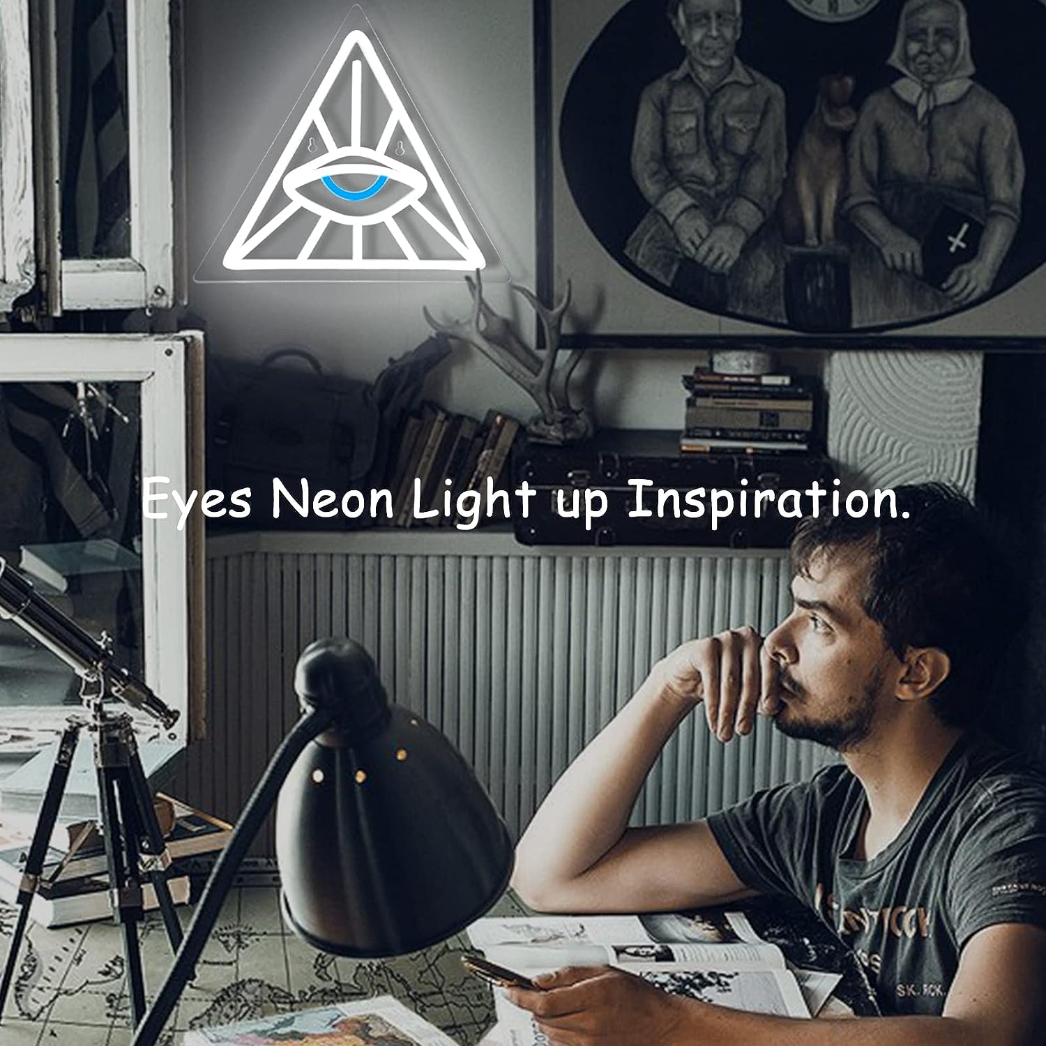 Eye in Triangle Neon Light LED – Outdoor Lighting Decor Ideas recenzja i cena