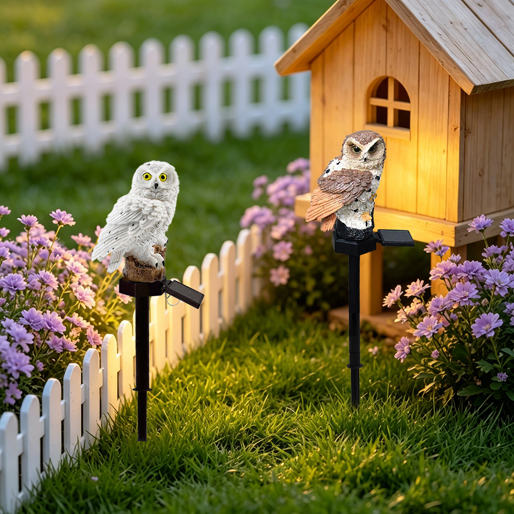 Owl Solar Light, Resin Owl Gro – Lighting Decoration Outdoor recenzja i cena