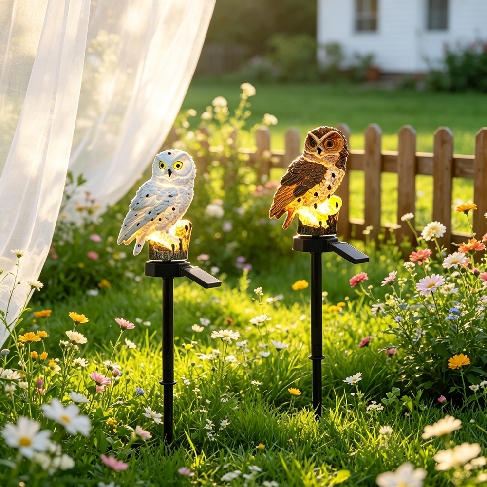 Owl Solar Light, Resin Owl Gro – Lighting Decoration Outdoor recenzja i cena