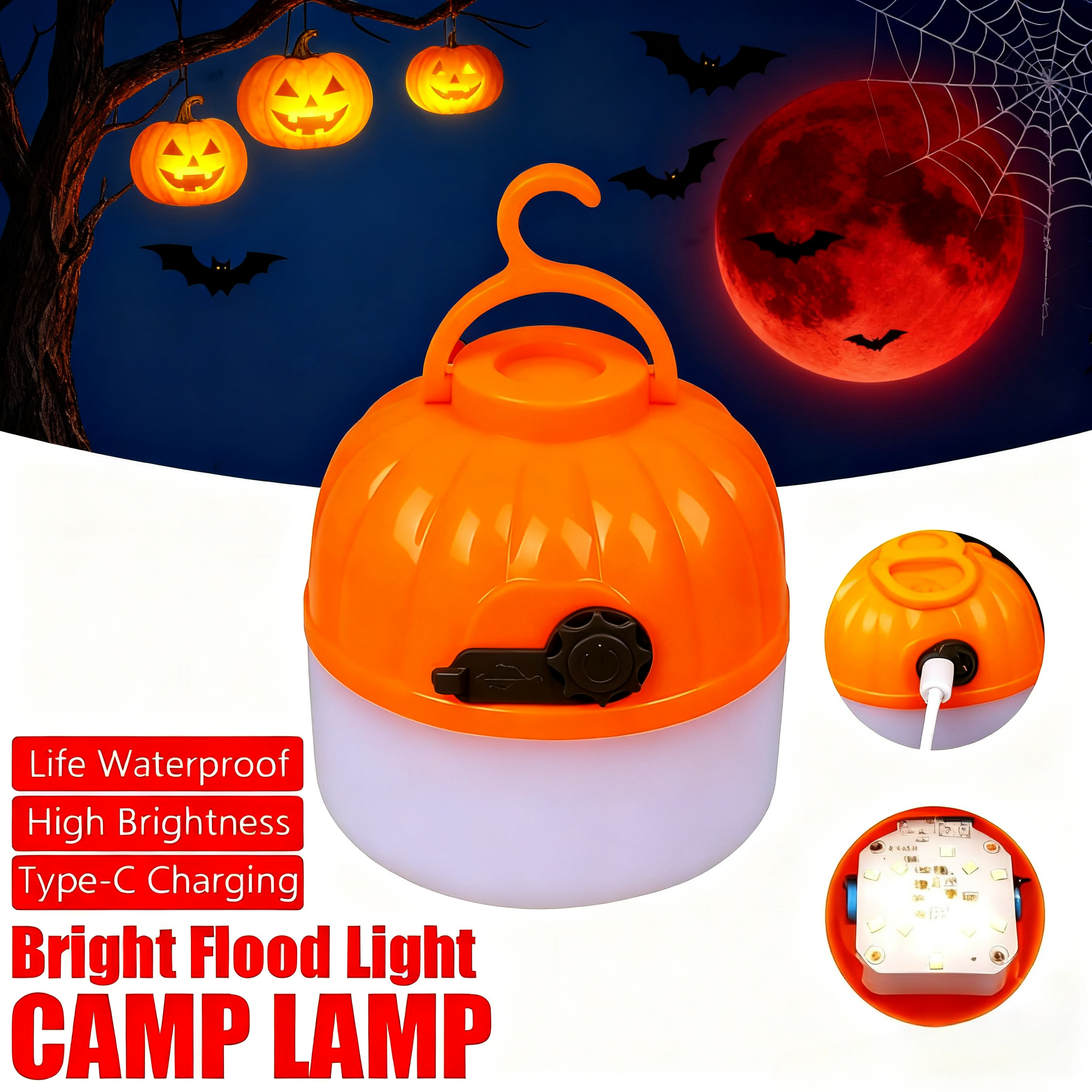 Mini Portable Halloween Pumpki – Lighting Decoration Outdoor recenzja i cena
