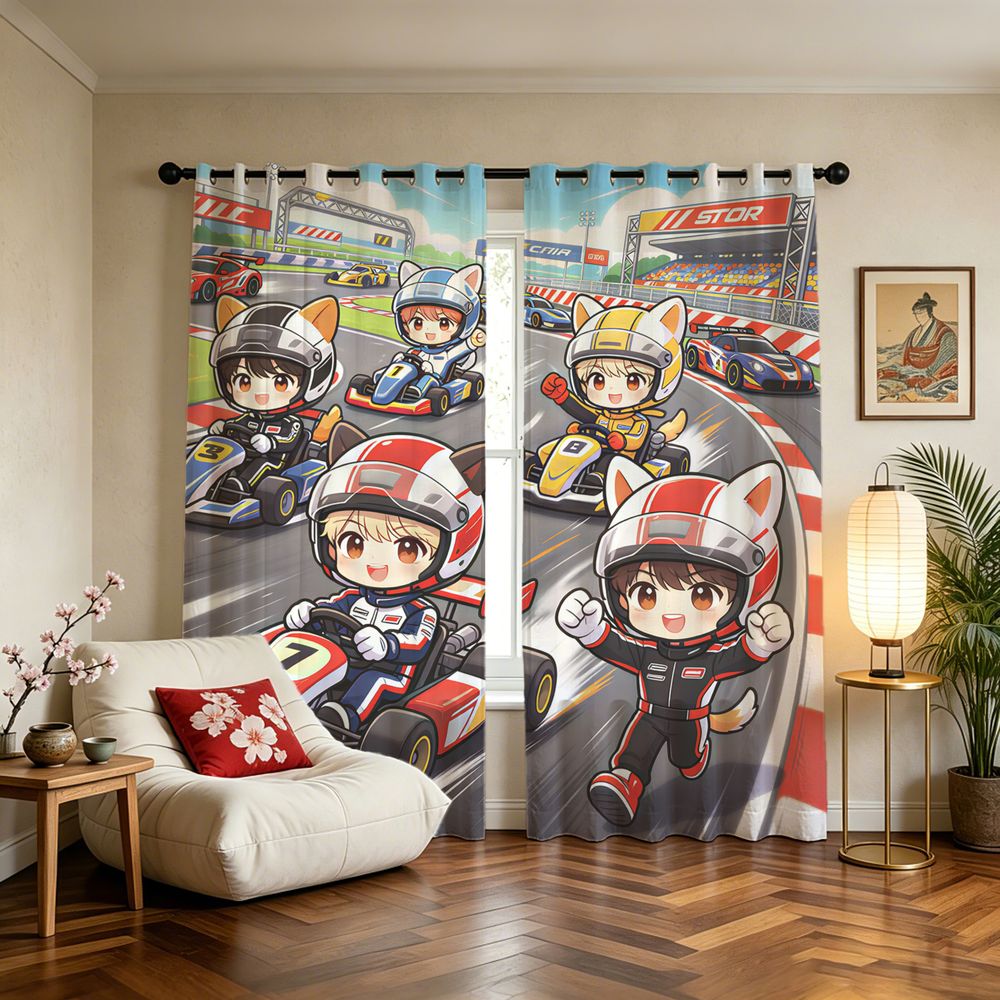 Kart Racing Cartoon Digital Pr – Decor Kart Lighting recenzja i cena