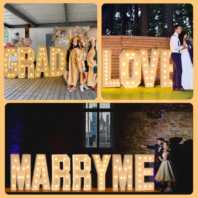 120CM/4FT DIY Marquee Letters  – Light Up Letters Marquee recenzja i cena