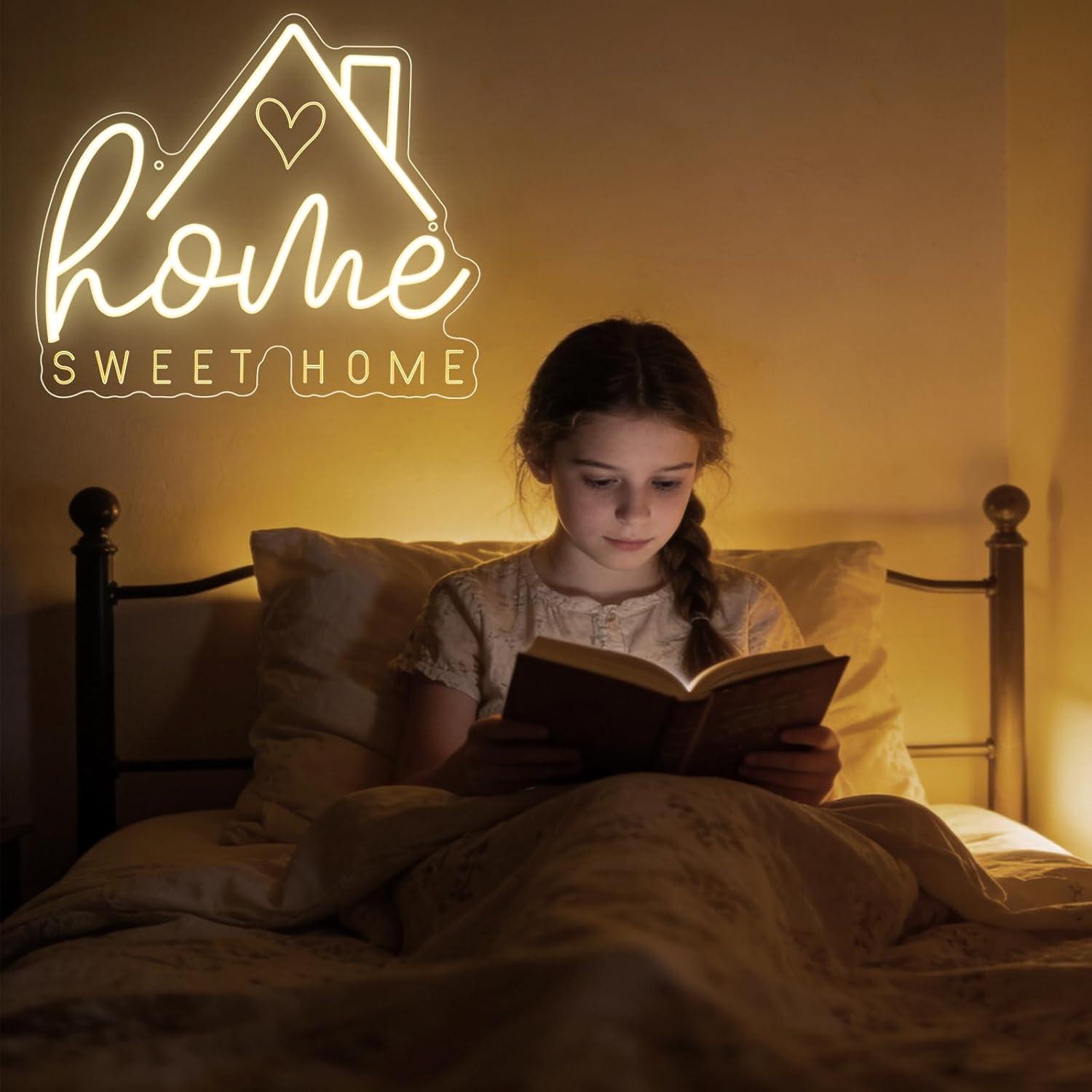 Sweet Home Neon Sign USB Dimma – Lighting Decor For House recenzja i cena