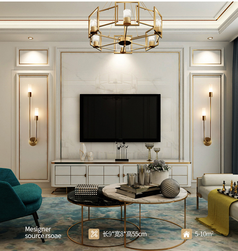 Retro Background Living Room A – Lighting Decor In Room recenzja i cena