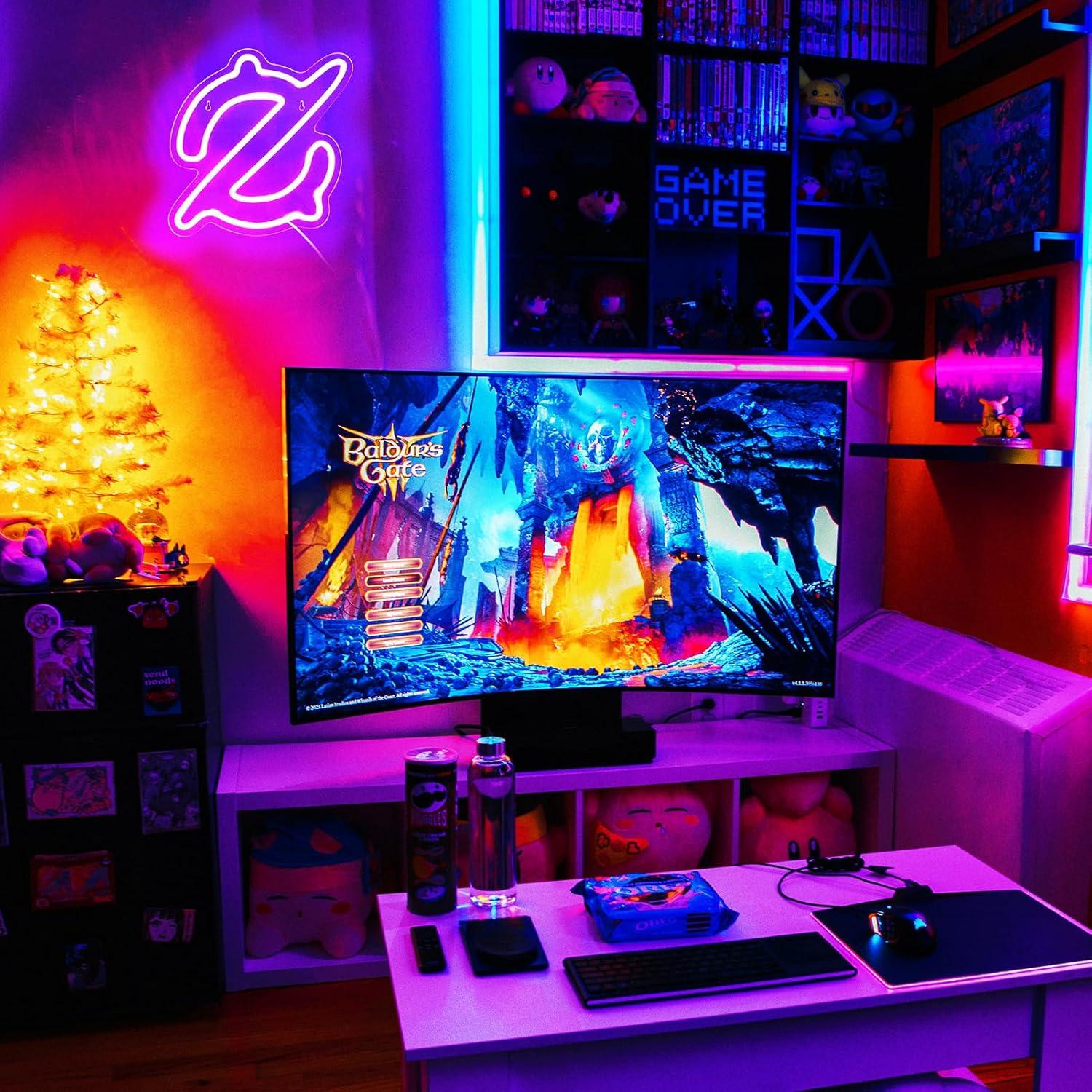 Gaming Scholar Neon Sign USB P – Lighting Decor In Room recenzja i cena