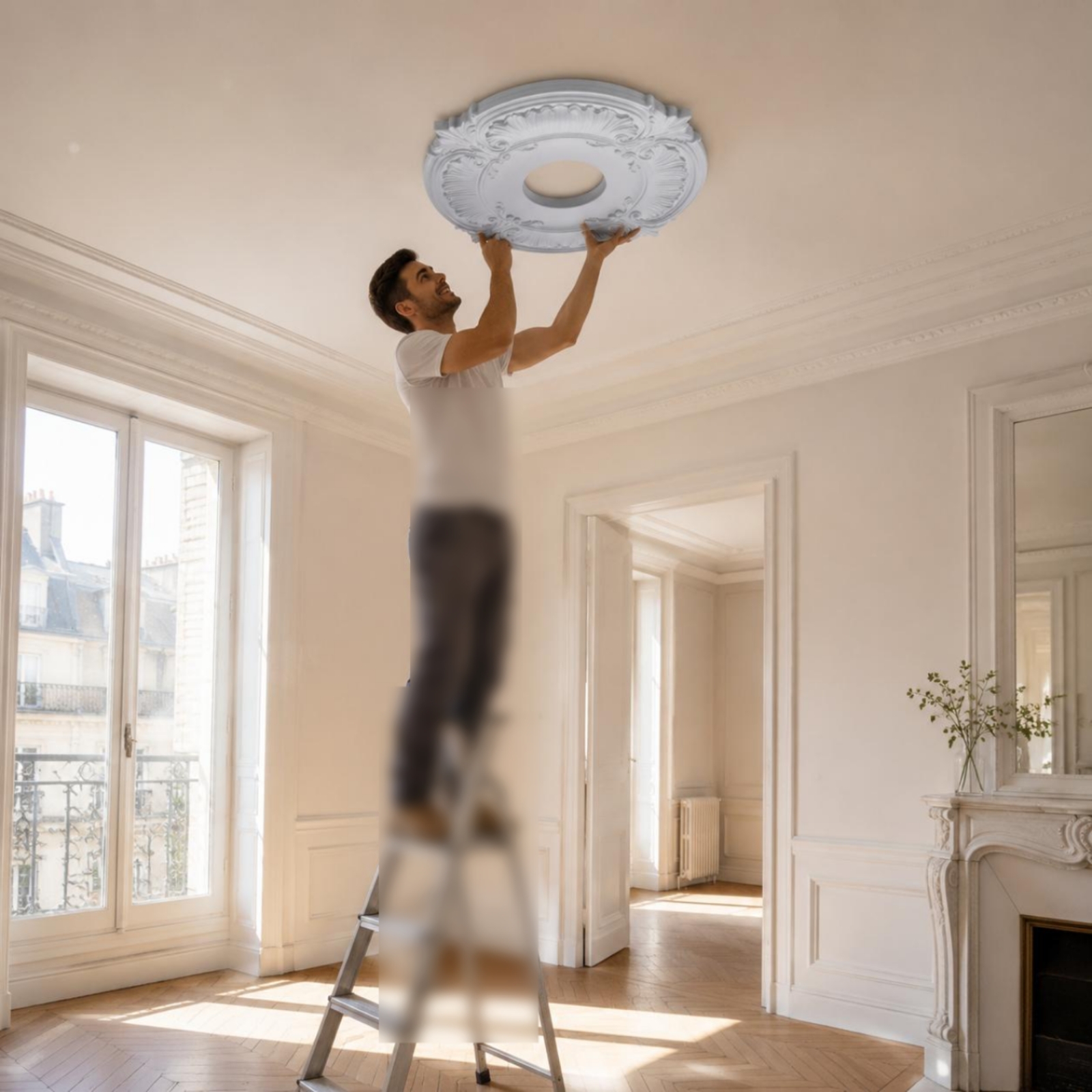 Round PU Ceiling Medallion Scr – Decor Lighting & Decor Fires recenzja i cena