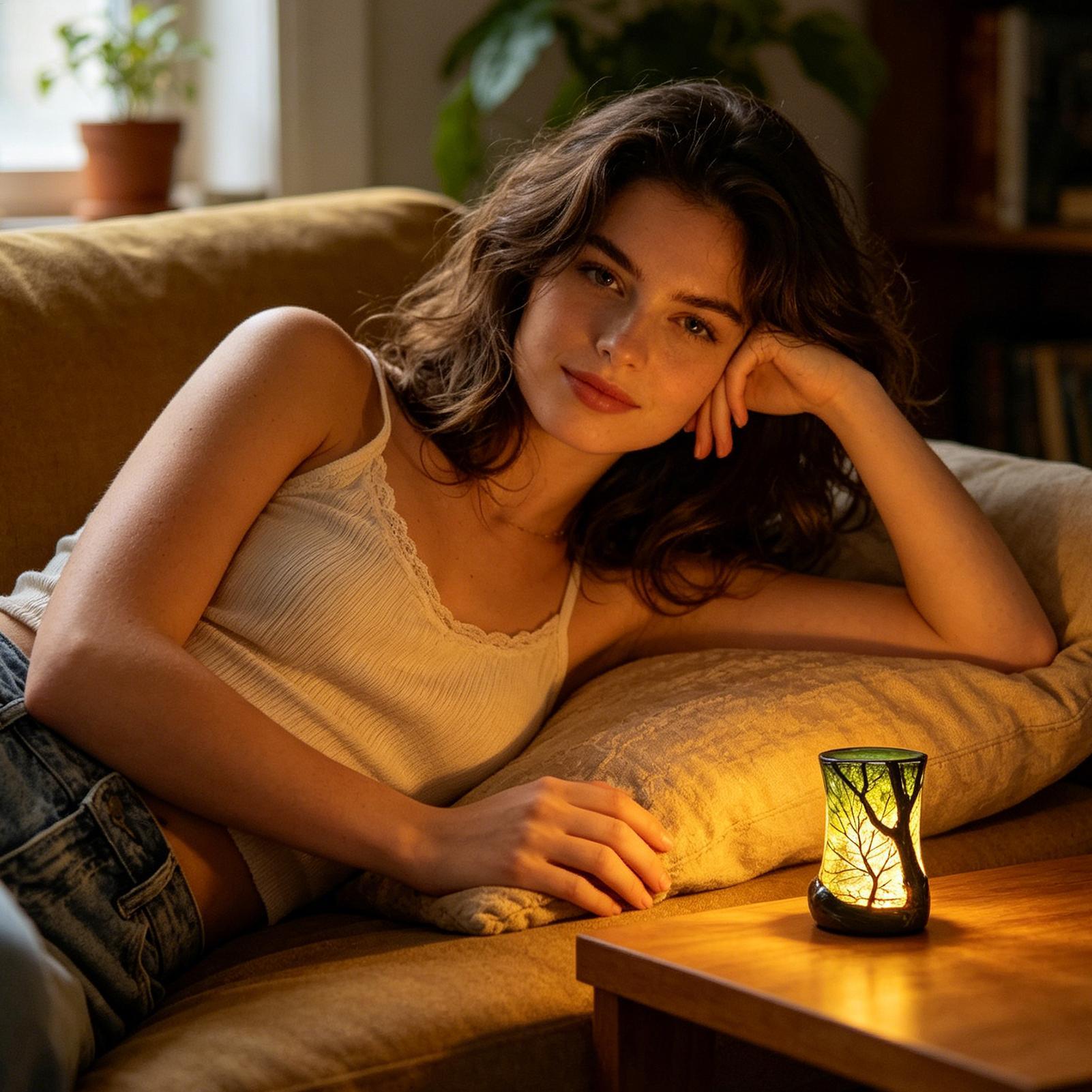 Bedside Table Lamp Forest Nigh – Lighting Decor In Room recenzja i cena