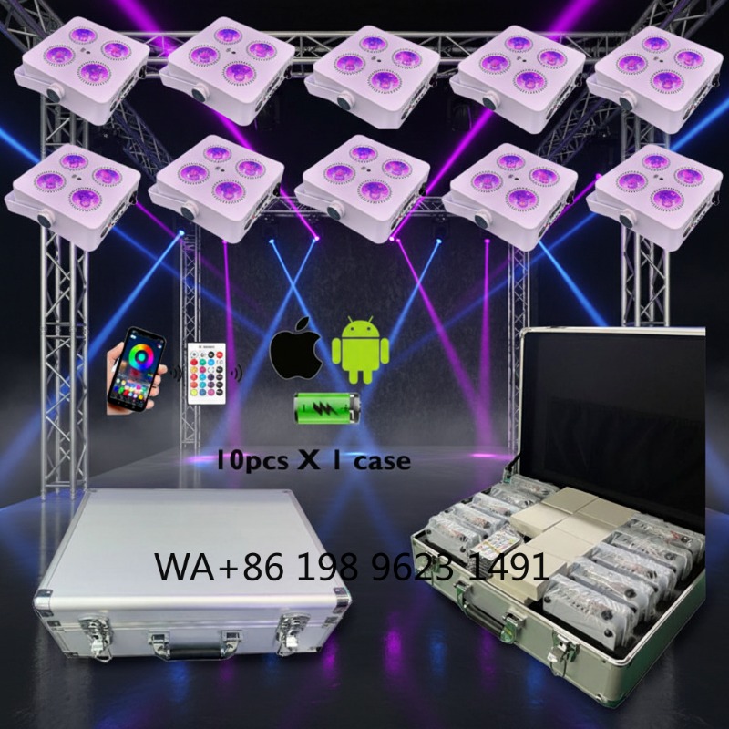 4X18W RGBWA+UV 6IN1 Mini Wirel – Lighting Decoration Wedding recenzja i cena