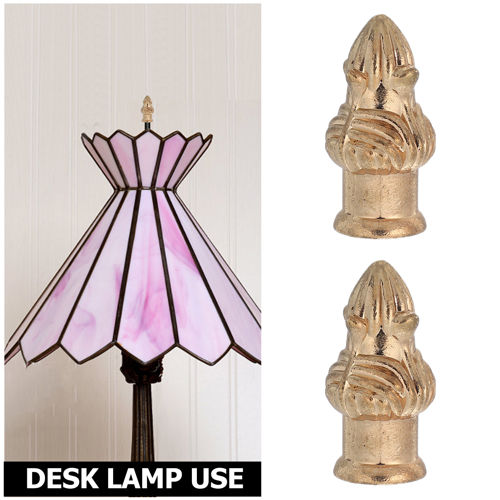 2pcs Lamp Finial Cap Knob For  – Lighting Metal Wall Decor recenzja i cena