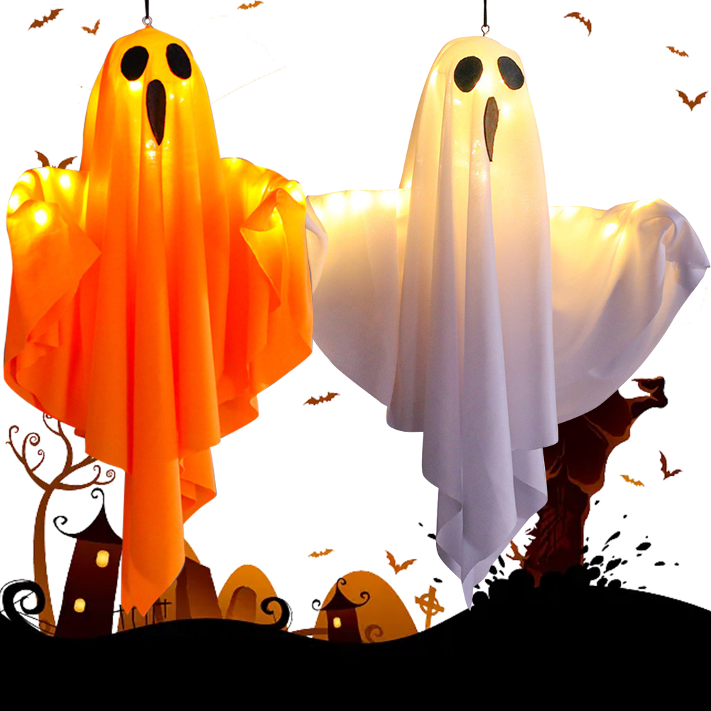 Halloween Glowing White Ghost  – Lighting Decor For House recenzja i cena