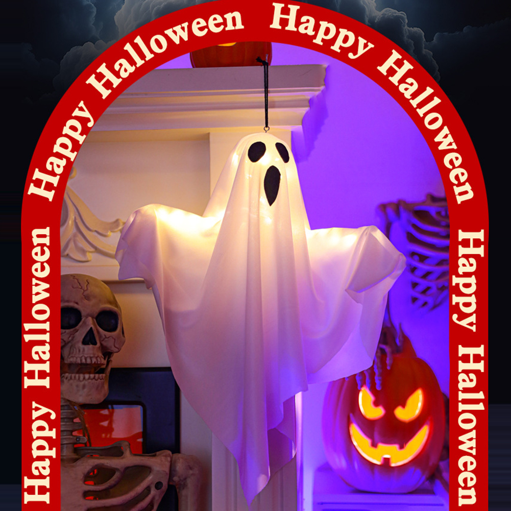 Halloween Glowing White Ghost  – Lighting Decor For House recenzja i cena