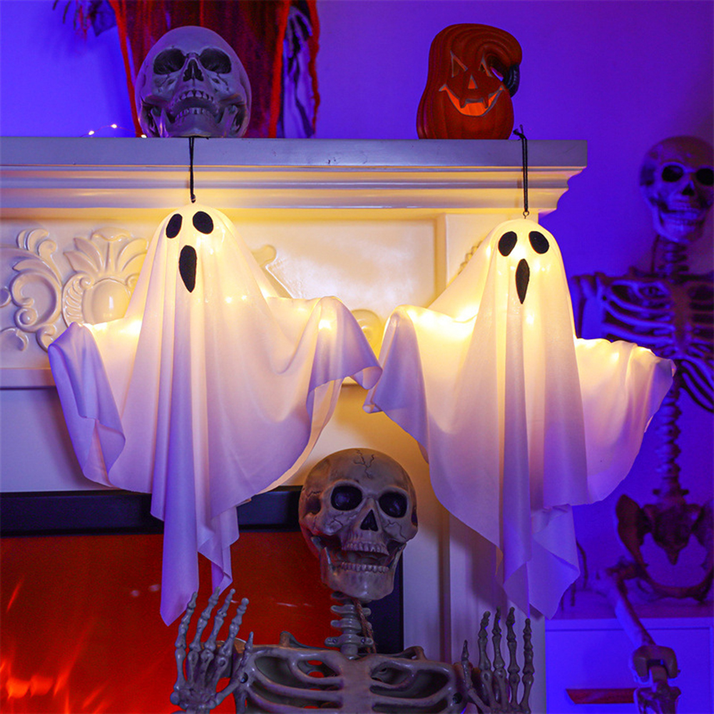 Halloween Glowing White Ghost  – Lighting Decor For House recenzja i cena