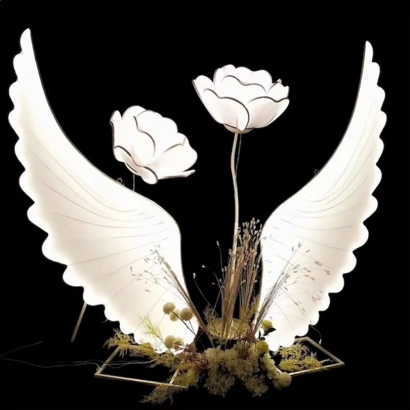 Glowing Angel Wings Light Prop – Lighting Decoration Wedding recenzja i cena