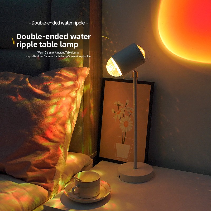 Dynamic Rotating Ripple Light  – Sunset Lamp Projection recenzja i cena