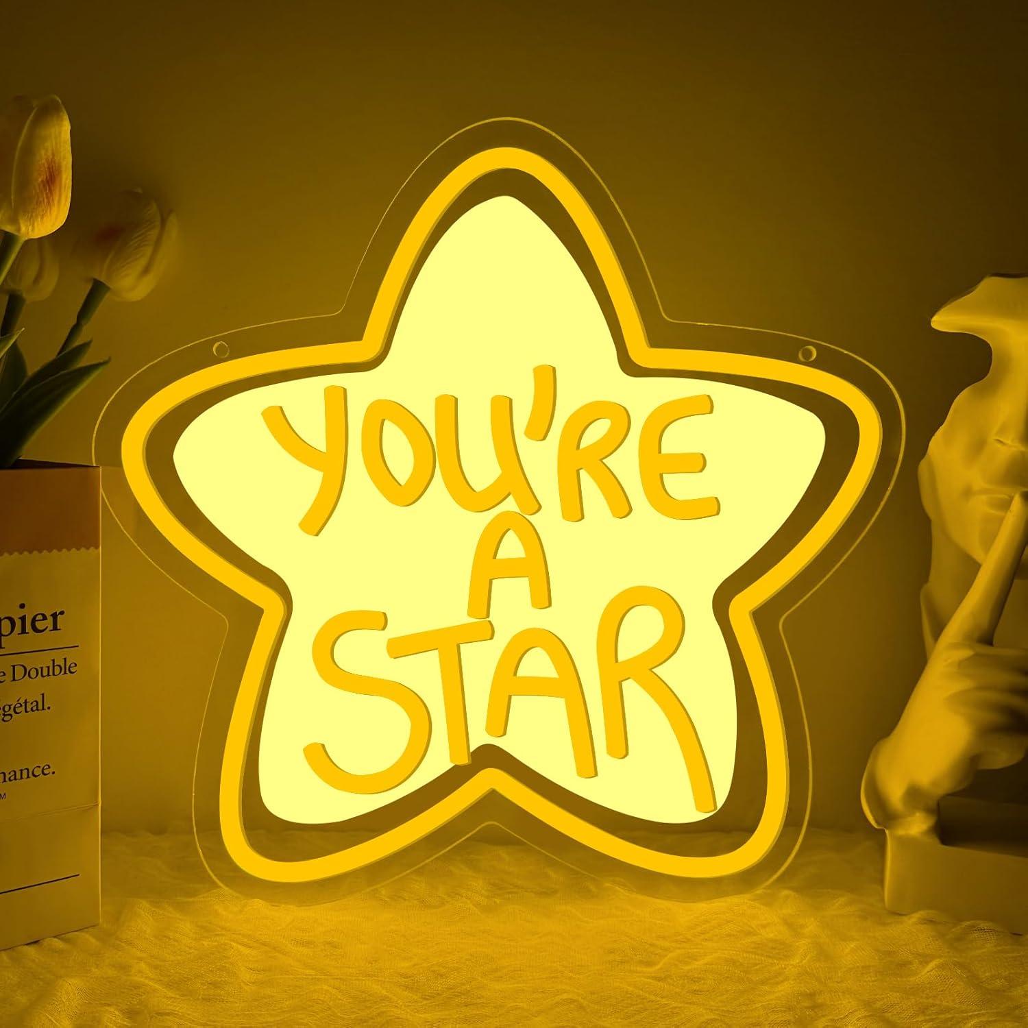 You're A Star Neon Sign USB Di – Lighting Decor In Room recenzja i cena