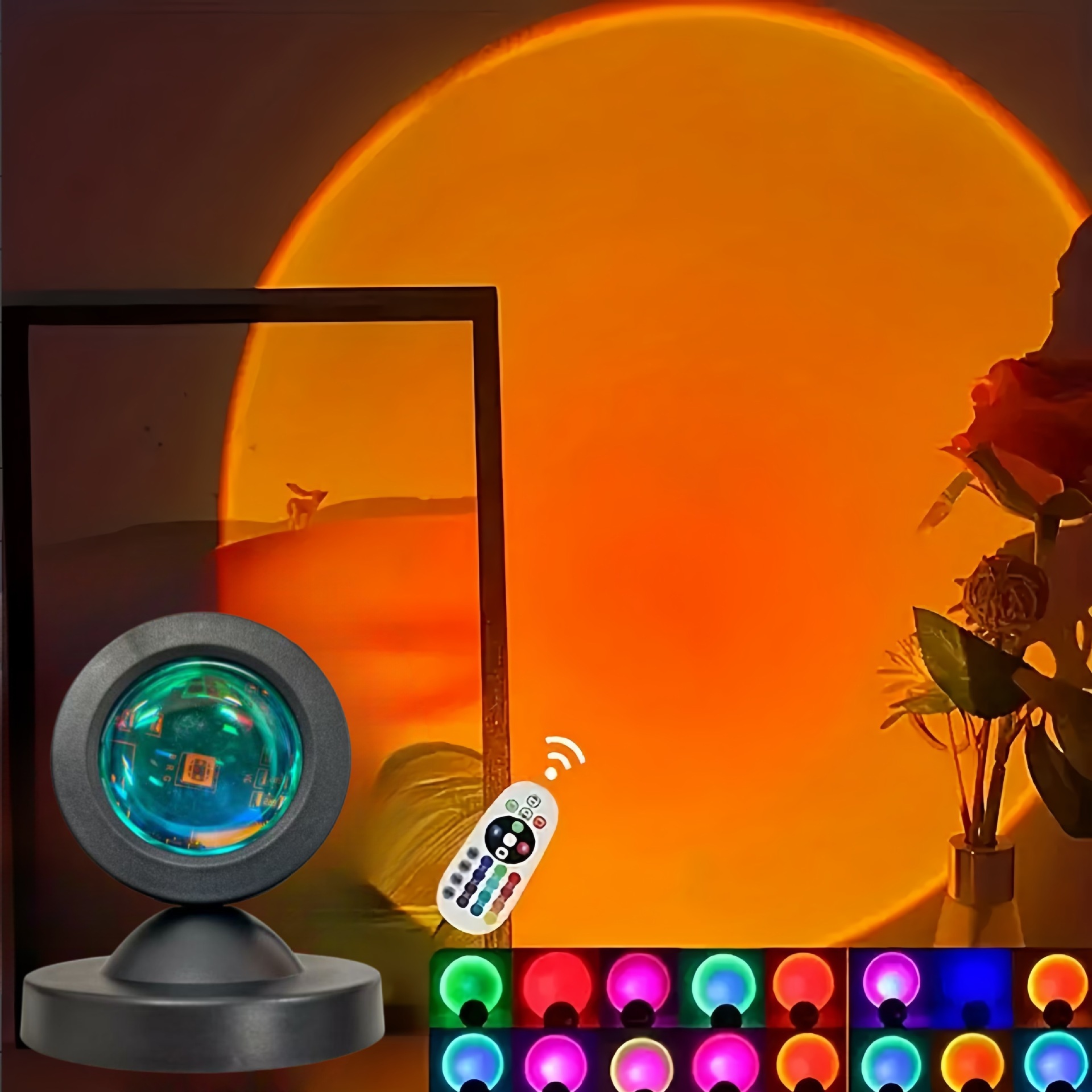 1pc Vibrant Sunset Projection  – Sunset Lamp Projection recenzja i cena