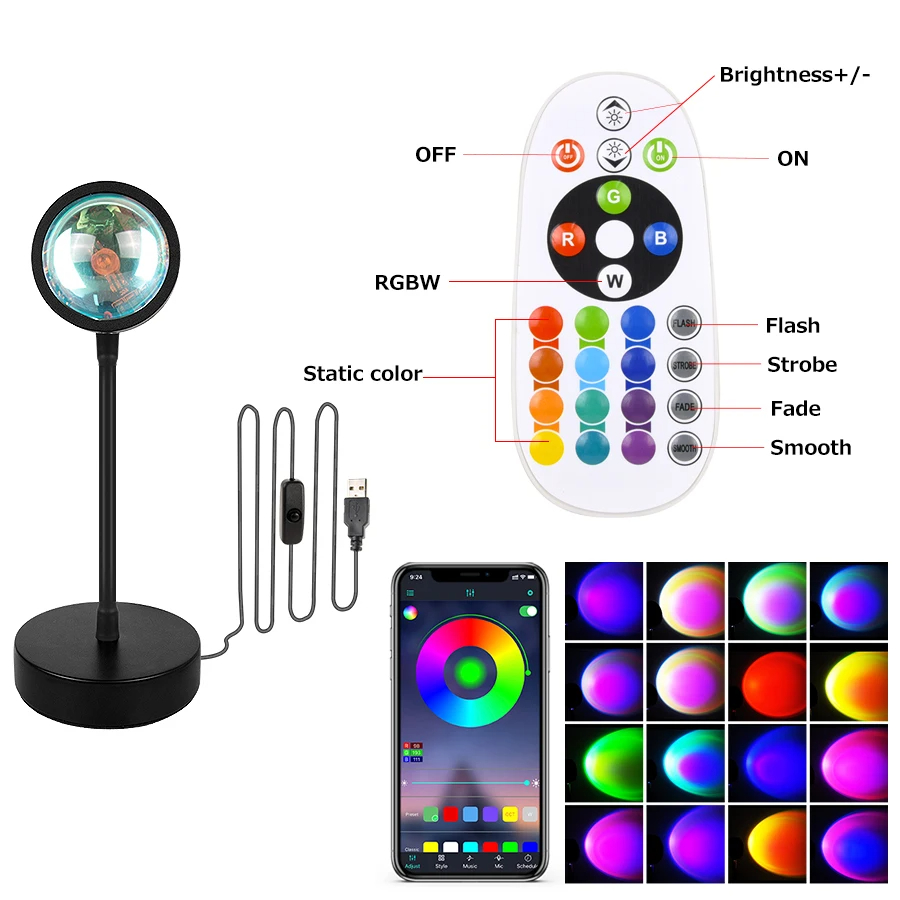 Sunset Projector Lamp Bluetoot – Sunset Lamp Projection recenzja i cena