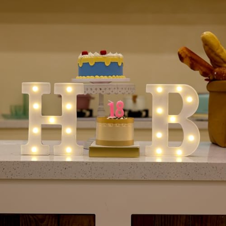 Happy Birthday Decoration Ligh – Light Up Letters Marquee recenzja i cena
