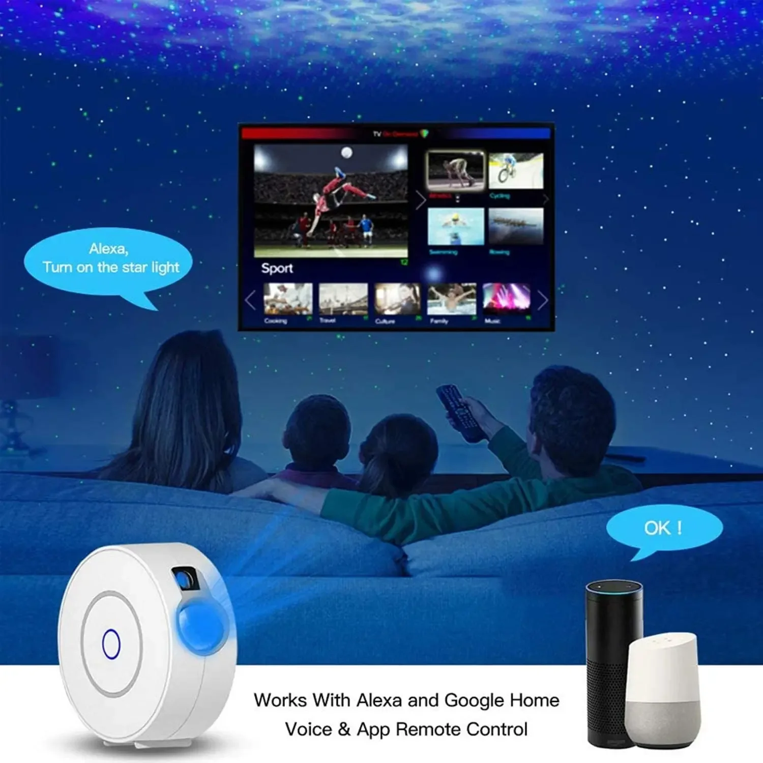Tuya WiFi Intelligent Aurora G – Sunset Lamp Projection recenzja i cena