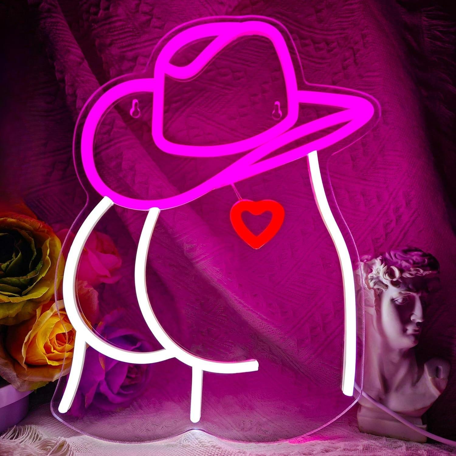 Cowgirl Neon Sign Dimmable LED – Lighting Decoration Wedding recenzja i cena