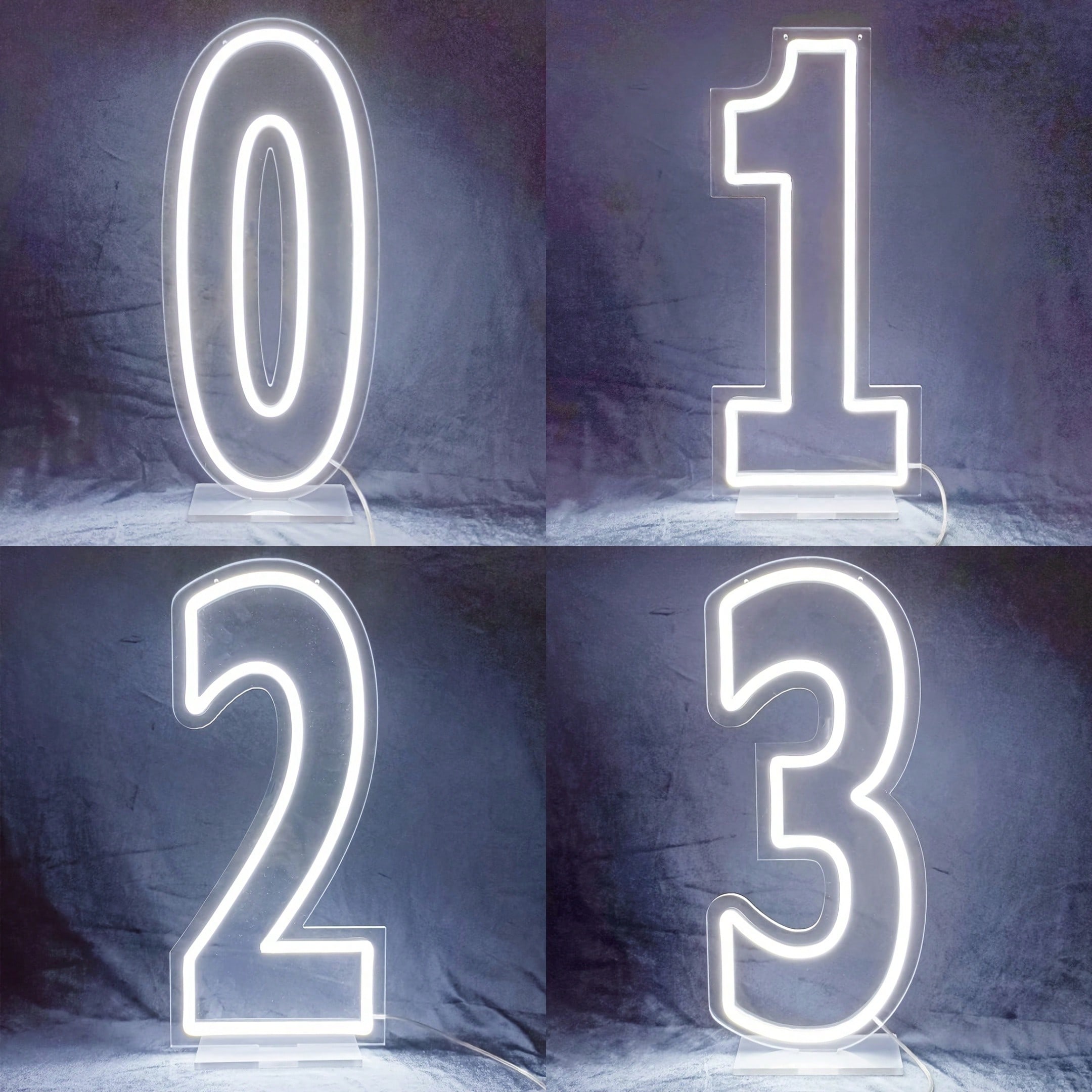 White 0-9 Single Digit LED Num – Lighting Decoration Wedding recenzja i cena