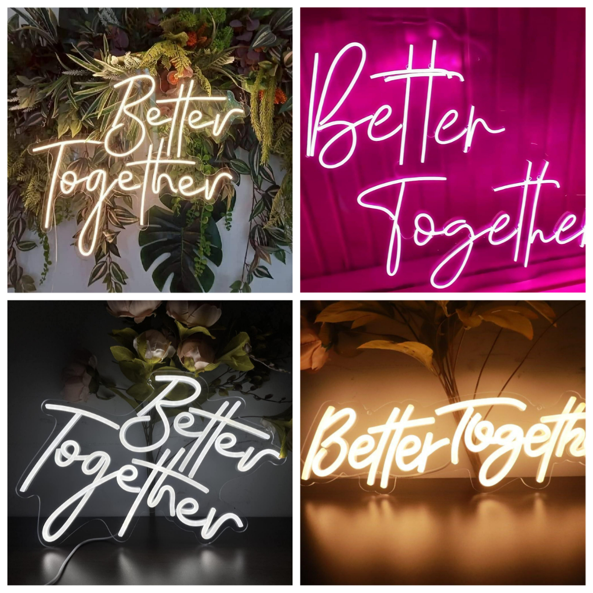 Better Together Neon Sign USB  – Lighting Decoration Wedding recenzja i cena