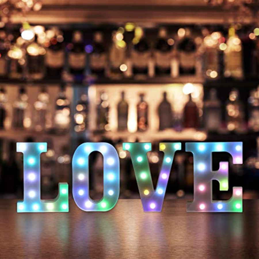 ful LED Letter Lights with Rem – Light Up Letters Marquee recenzja i cena