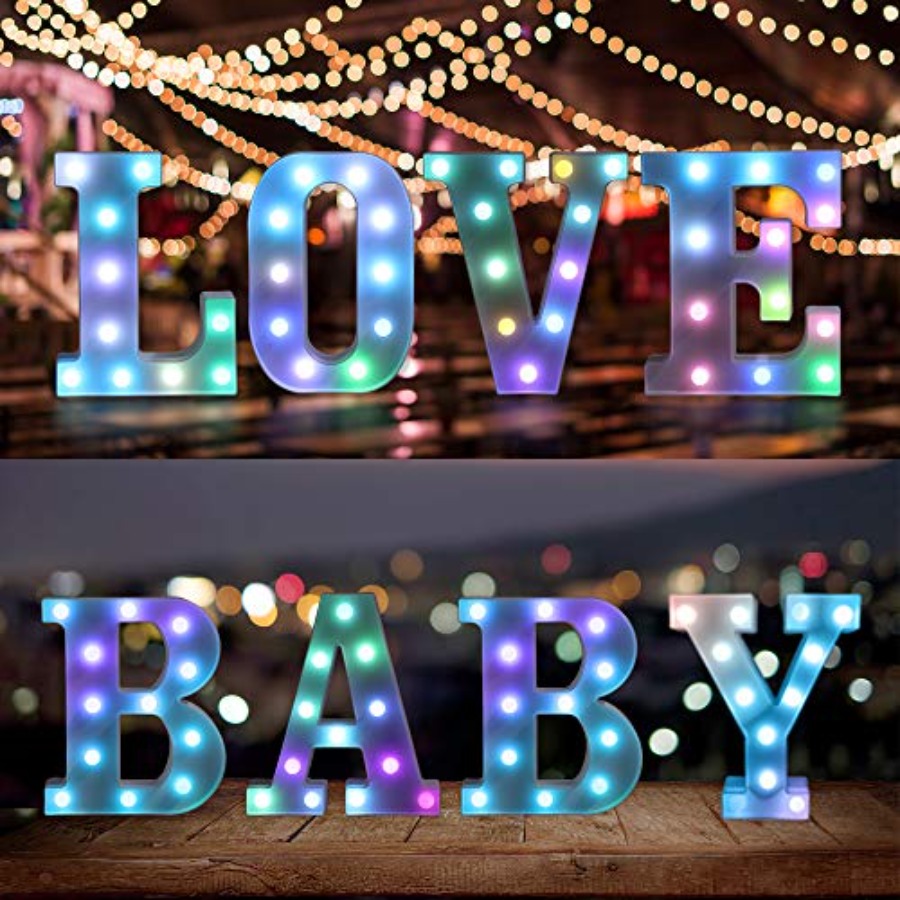 ful LED Letter Lights with Rem – Light Up Letters Marquee recenzja i cena