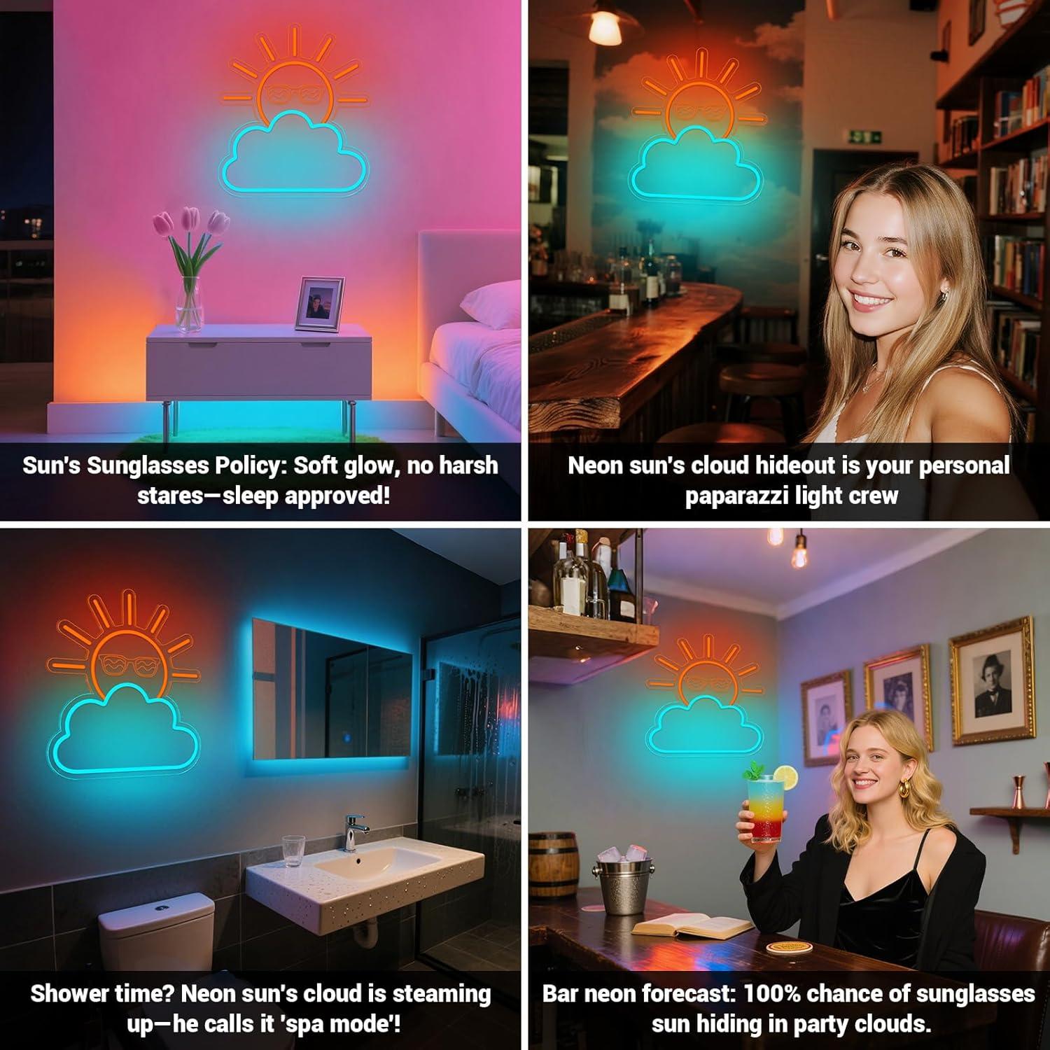 Sunrise Sunset Neon Sign USB P – Lighting Decor In Room recenzja i cena