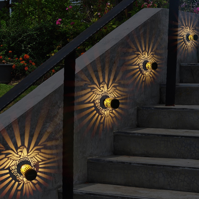 2 Pack Solar Fence Lights Meta – Lighting Metal Wall Decor recenzja i cena