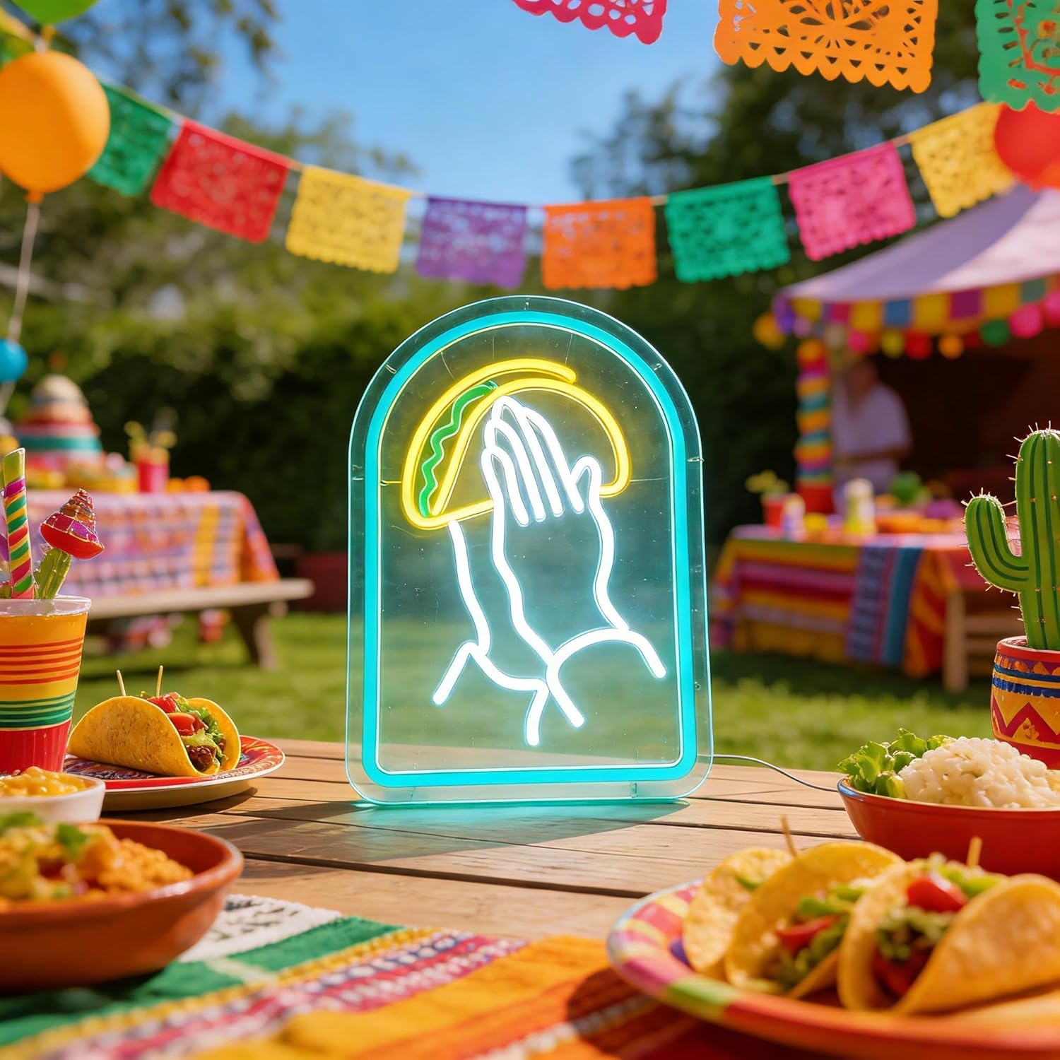 Taco LED Neon Sign LED Wall Li – Outdoor Lighting Decor Ideas recenzja i cena