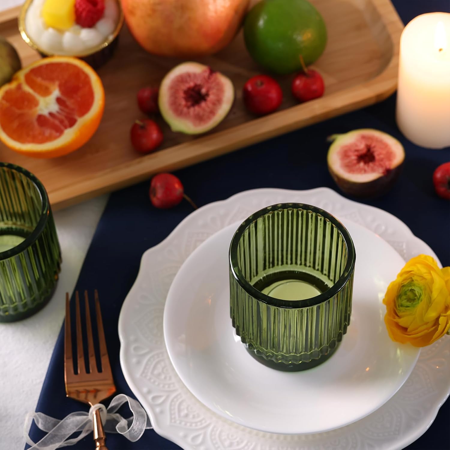 8pcs Green Votive Candle Holde – Lighting Decoration Wedding recenzja i cena