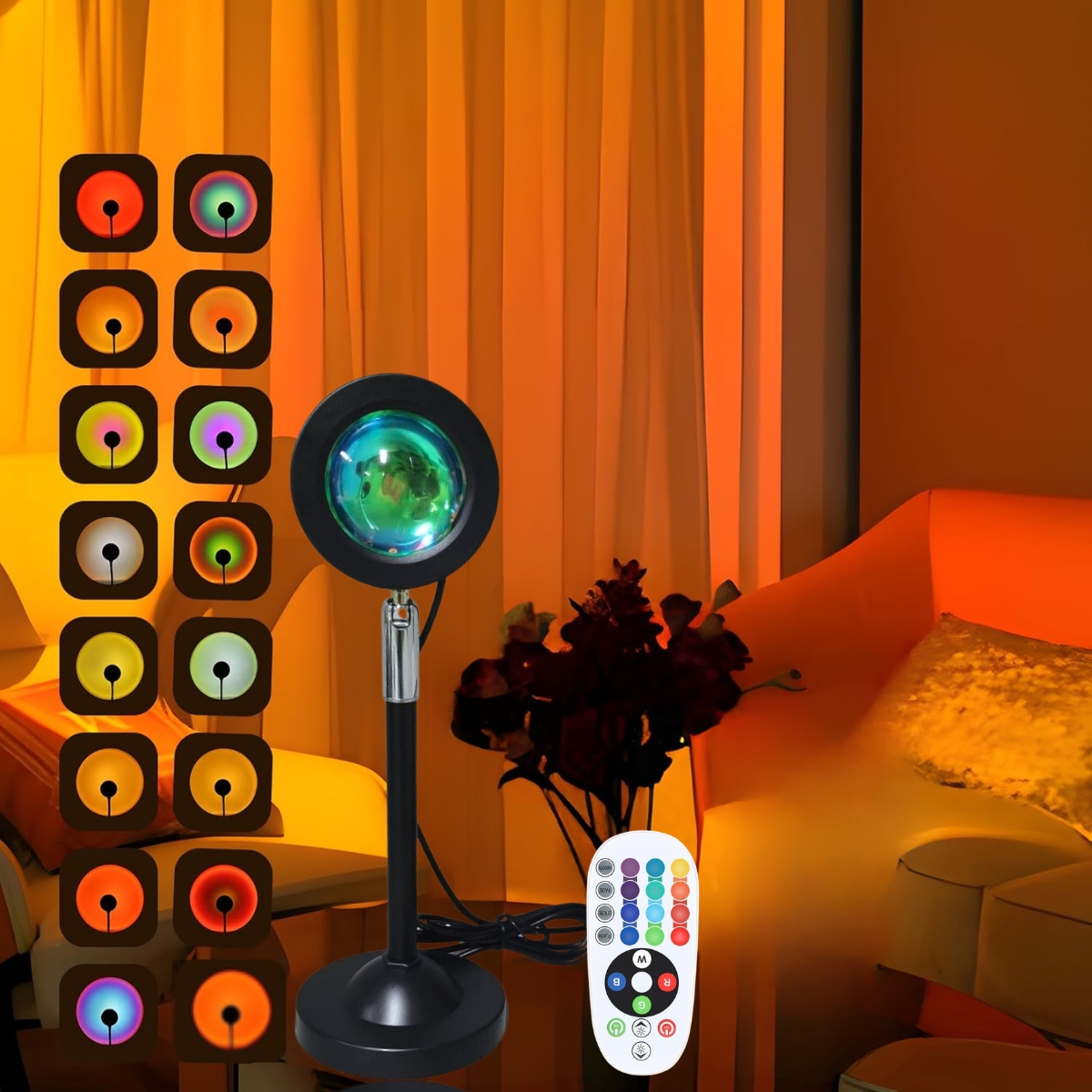 1pc Vibrant Sunset Projection  – Sunset Lamp Projection recenzja i cena