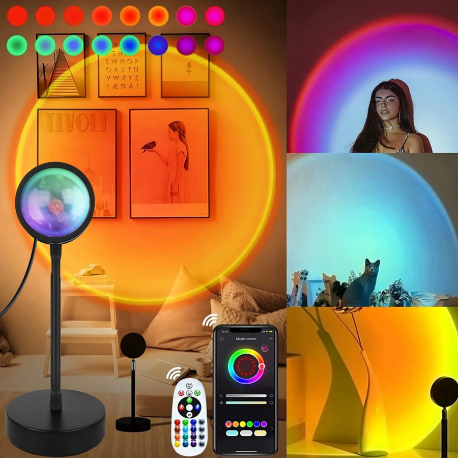 Smart Sunset Lamp Tuya LED Nig – Sunset Lamp Projection recenzja i cena