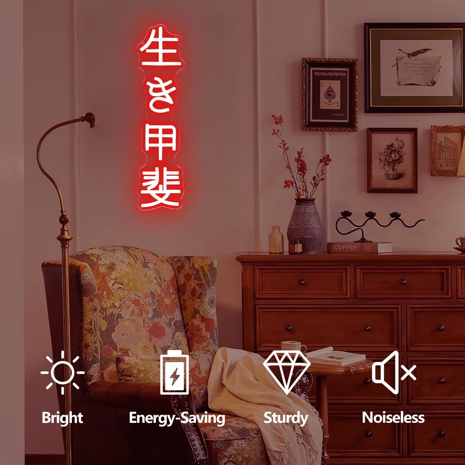 Japanese Birthday Ikigai Neon  – Lighting Decor In Room recenzja i cena
